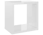 vidaXL Wall Cube Shelves 6 pcs High Gloss White 22x15x22 cm