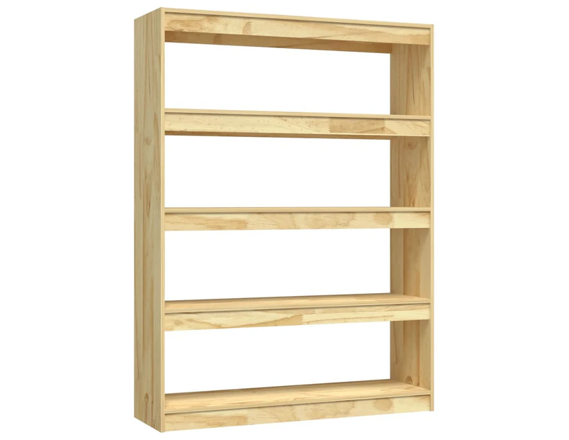 vidaXL Book Cabinet/Room Divider 100x30x135.5 cm Solid Pinewood