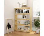 vidaXL Book Cabinet/Room Divider 100x30x135.5 cm Solid Pinewood