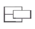 vidaXL Wall Shelves High Gloss Grey 104x20x58.5 cm Engineered Wood