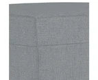 vidaXL Footstool Light Grey 70x55x41 cm Fabric