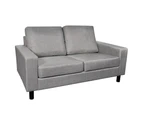 vidaXL 5-Person Sofa Set 2 Pieces Light Grey Fabric
