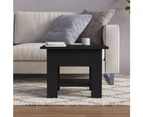 vidaXL Coffee Table Black 55x55x42 cm Engineered Wood