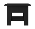 vidaXL Coffee Table Black 55x55x42 cm Engineered Wood