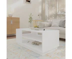 vidaXL Coffee Table White 102x55x43 cm Engineered Wood