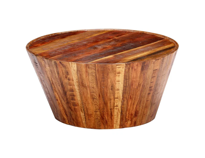 vidaXL Coffee Table 65x65x33 cm Solid Rough Mango Wood