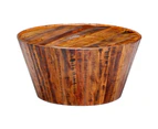 vidaXL Coffee Table 65x65x33 cm Solid Rough Mango Wood