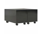 vidaXL Coffee Table High Gloss Black 60x60x35 cm Engineered Wood