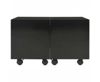 vidaXL Coffee Table High Gloss Black 60x60x35 cm Engineered Wood