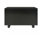 vidaXL Coffee Table High Gloss Black 60x60x35 cm Engineered Wood