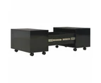 vidaXL Coffee Table High Gloss Black 60x60x35 cm Engineered Wood