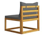 vidaXL 9 Piece Garden Lounge Set with Cushion Solid Acacia Wood