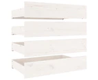 vidaXL Bed Drawers 4 pcs White Solid Wood Pine