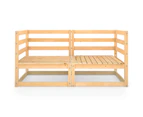 vidaXL Garden 2-Seater Sofa Solid Wood Pine