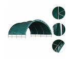 vidaXL Livestock Tent PVC 3.7x3.7 m Green