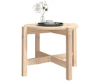 vidaXL Coffee Table Ø 62,5x45 cm Solid Wood Pine