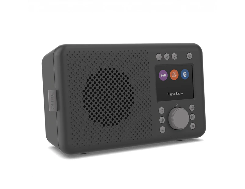 Pure Elan 18.7cm Portable Bluetooth DAB+/FM Radio Audio Sound w/ Alarm Charcoal