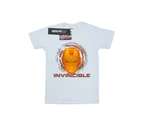 Marvel Girls Iron Man Invincible Cotton T-Shirt (White) - BI2929