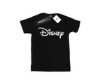 Disney Girls Mickey Mouse Head Logo Cotton T-Shirt (Black) - BI29330