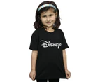 Disney Girls Mickey Mouse Head Logo Cotton T-Shirt (Black) - BI29330