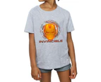 Marvel Girls Iron Man Invincible Cotton T-Shirt (Sports Grey) - BI2929