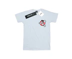 Disney Girls Mickey Mouse Dunking Cotton T-Shirt (White) - BI29355