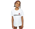 Disney Girls Mickey Mouse Running Cotton T-Shirt (White) - BI29375