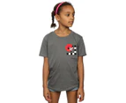 Disney Girls Minnie Mouse Karate Kick Cotton T-Shirt (Charcoal) - BI29404