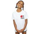 Disney Girls Minnie Mouse Karate Kick Cotton T-Shirt (White) - BI29404