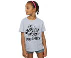 Disney Girls Mickey Mouse And Friends Cotton T-Shirt (Sports Grey) - BI29432