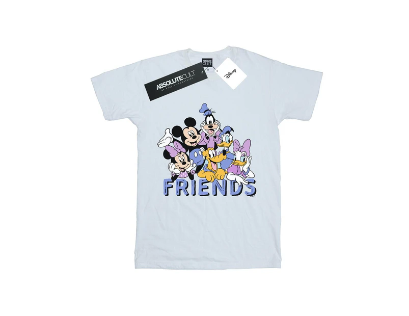 Disney Girls Classic Friends Cotton T-Shirt (White) - BI29453