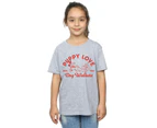 Disney Girls Mickey Mouse Puppy Love Cotton T-Shirt (Sports Grey) - BI29498