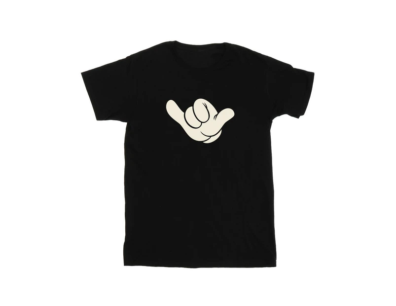 Disney Girls Mickey Mouse Skate Cotton T-Shirt (Black) - BI29502