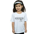 Disney Girls Minnie Mouse Kindness Is Rich Cotton T-Shirt (White) - BI29526