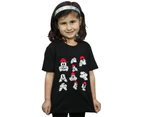 Disney Girls Minnie Mickey Photo Poses Cotton T-Shirt (Black) - BI29550