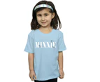 Disney Girls Minnie Mouse Silhouette Cotton T-Shirt (Baby Blue) - BI29552