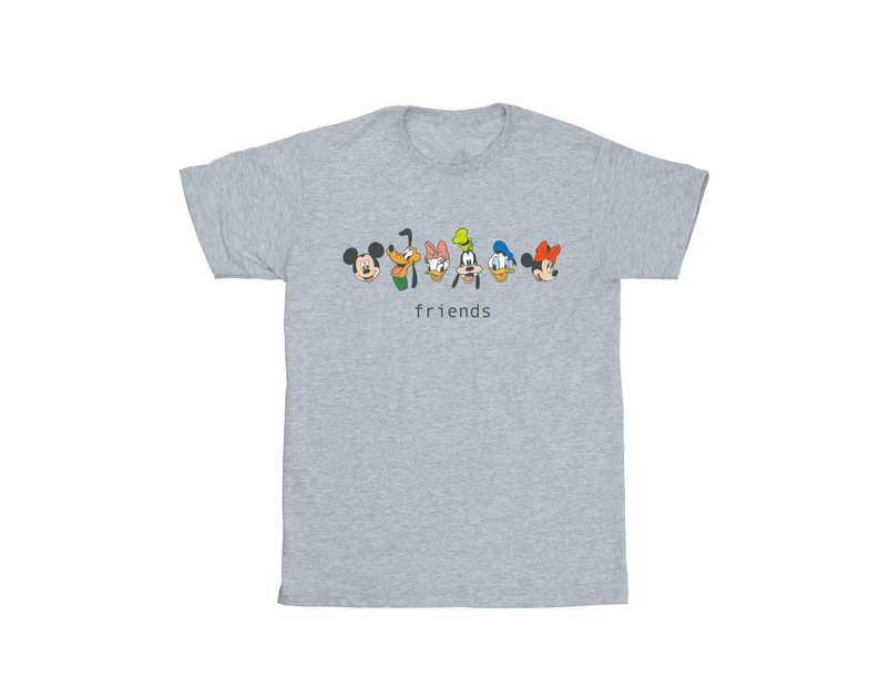 Disney Girls Mickey Mouse And Friends Cotton T-Shirt (Sports Grey) - BI29574