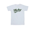 Disney Girls Mickey Mouse Bold Cotton T-Shirt (White) - BI29600
