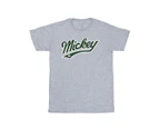 Disney Girls Mickey Mouse Bold Cotton T-Shirt (Sports Grey) - BI29600
