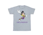 Disney Girls Mickey Mouse Los Angeles Cotton T-Shirt (Sports Grey) - BI29653