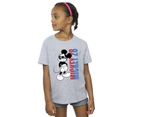 Disney Girls Mickey Mouse Gradient Cotton T-Shirt (Sports Grey) - BI29726