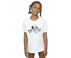 Disney Girls Minnie Mouse Three Faces Cotton T-Shirt (White) - BI29745