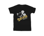 Disney Girls Mickey Mouse Japanese Cotton T-Shirt (Black) - BI29769