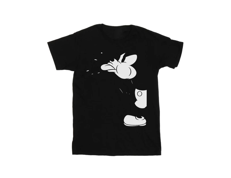 Disney Girls Mickey Mouse Cut Cotton T-Shirt (Black) - BI29768