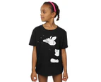 Disney Girls Mickey Mouse Cut Cotton T-Shirt (Black) - BI29768