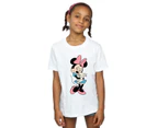 Disney Girls Minnie Mouse Bunny Hug Cotton T-Shirt (White) - BI29904