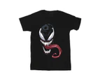 Marvel Girls Venom Face Cotton T-Shirt (Black) - BI32177