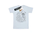 Disney Girls The Muppets Group Line Art Cotton T-Shirt (White) - BI32248