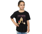 Disney Girls Snow White Evil Queen Montage Cotton T-Shirt (Black) - BI47515