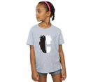 Disney Girls Alphabet C Is For Cruella De Vil Cotton T-Shirt (Sports Grey) - BI47546